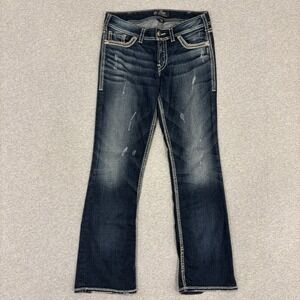 Y2K Silver Jeans Co. Suki 17" Bootcut Jeans Women's Size 30x31 (Fits 33x31.5)